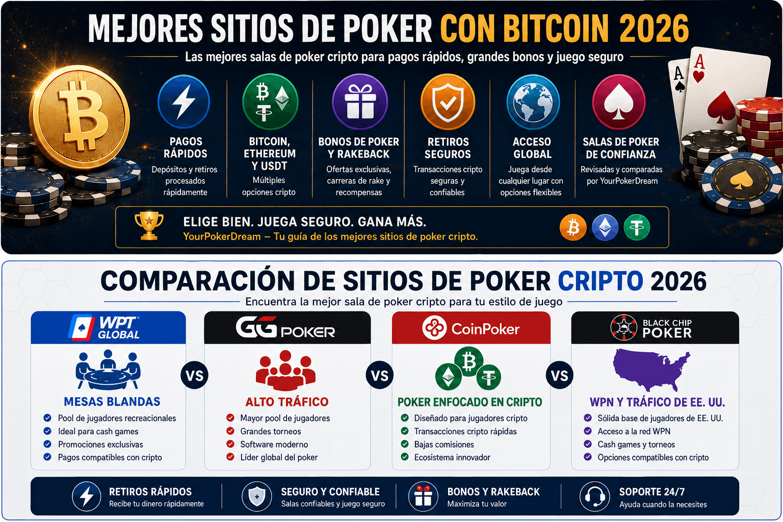 Mejores sitios de poker con Bitcoin Mejores sitios de poker con Bitcoin y salas de poker con criptomonedas
